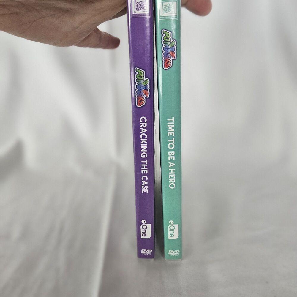 Pj Mask Dvd Time To Be A Hero & Cracking The Case Lot Of 2